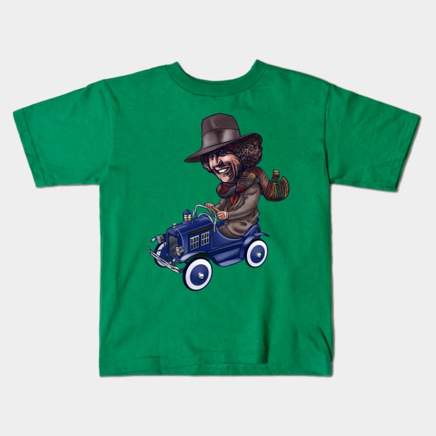 Doctor Who Pedal Car Kids T-Shirt by ChetArt